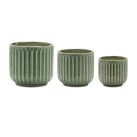 Green Terra Cotta Pot (Multiple Sizes)