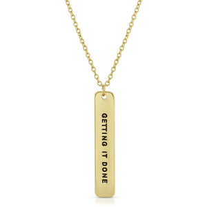Getting It Done Gold Necklace
