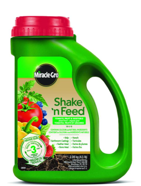 Miracle-Gro Shake N Feed Tomato, Fruits & Vegetables Plant Food 10-5-15