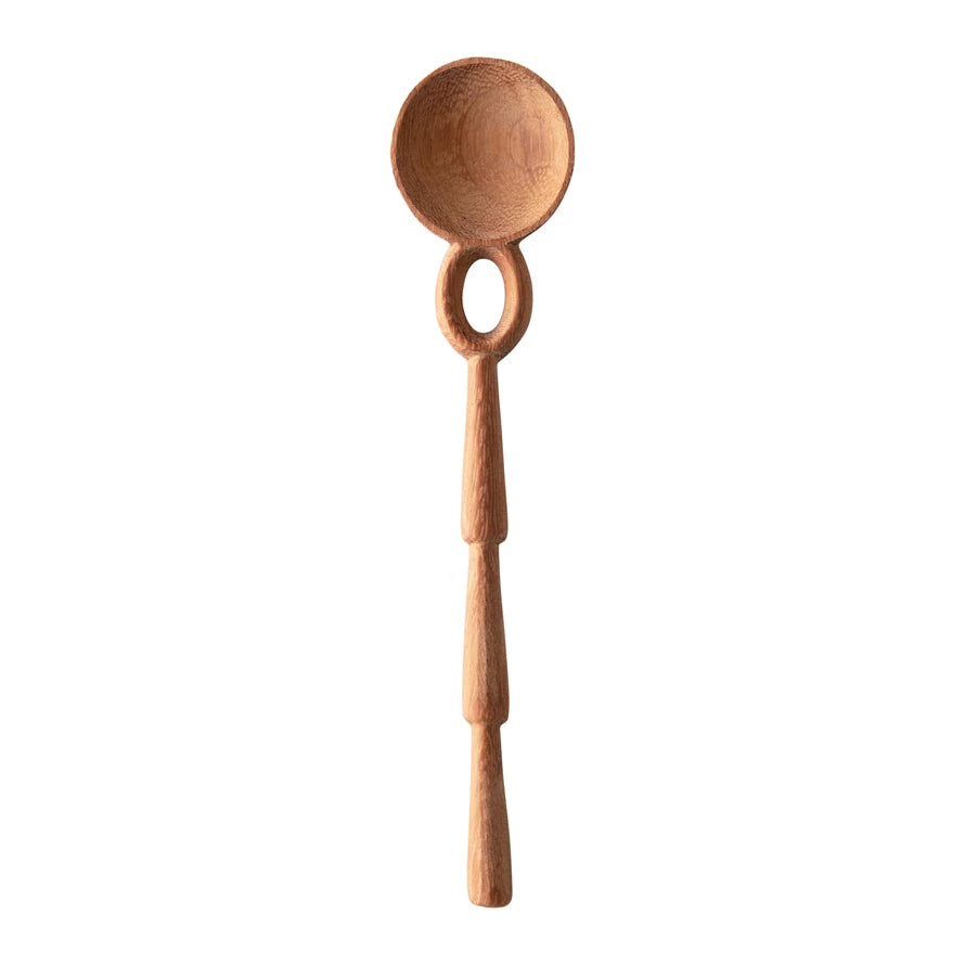 7-3/4"L Hand Carved Doussie Wood Spoon Natural