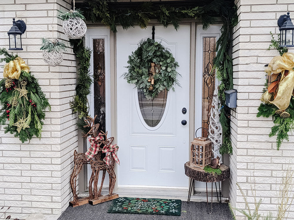 A Welcoming Winter Porch