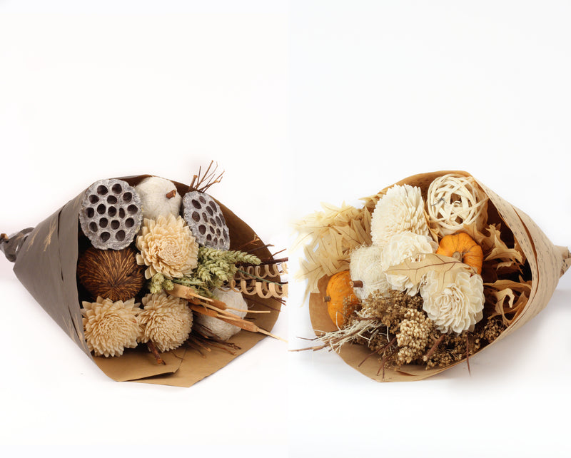 Farmhouse Fall / Harvest Blooms Lg Euro  - Assorted - Florals And Foliage