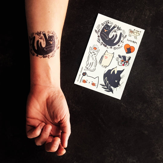 The Kitty-Cat -Temporary tattoos