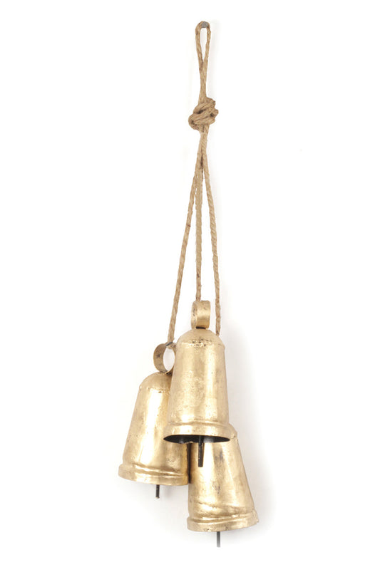 Set of 3 Gold Bells