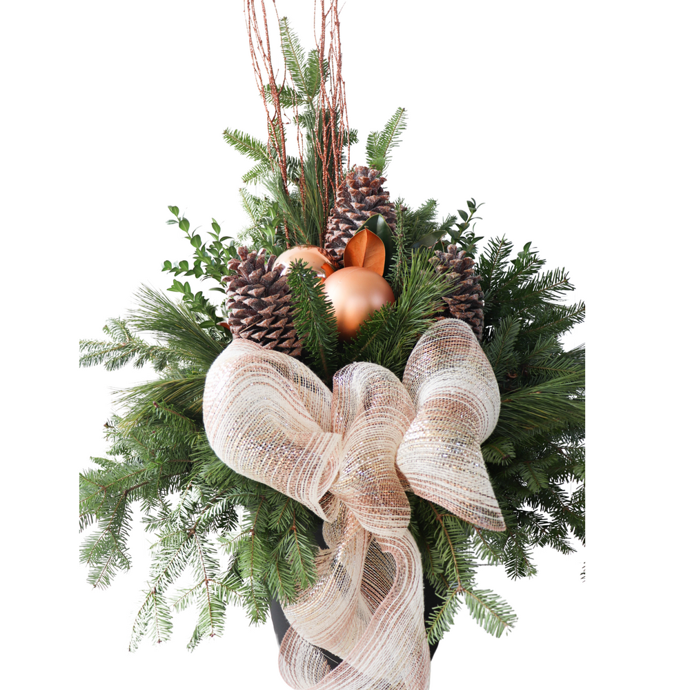 14" Round Winter Planter - Southpoint Minor Hockey