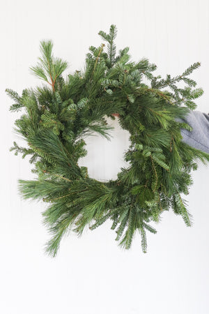 10" Mixed Wreath Plain - Belle River Jr Canadiens