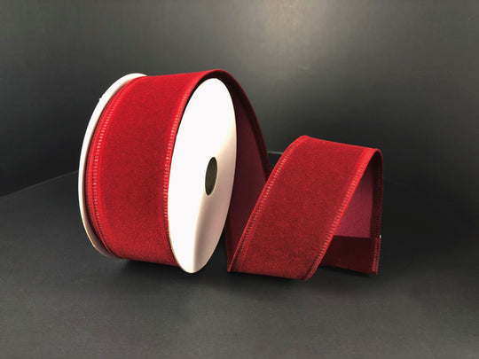 1.5"x 10Y Burgundy Velvet Ribbon