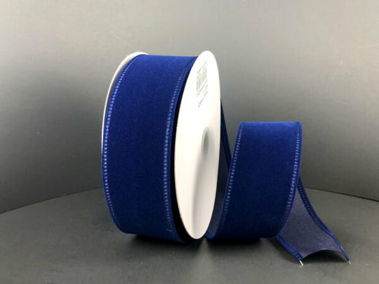 1.5"x 10Y Navy Velvet Ribbon