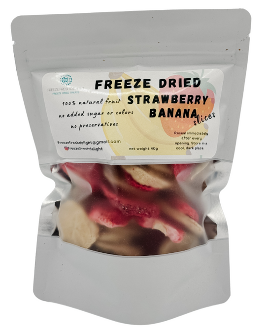 Freeze Dried Fruit: Strawberry Banana Blend
