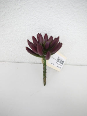 4" Succulent Pick x1 Burgundy - Florals and Foliage