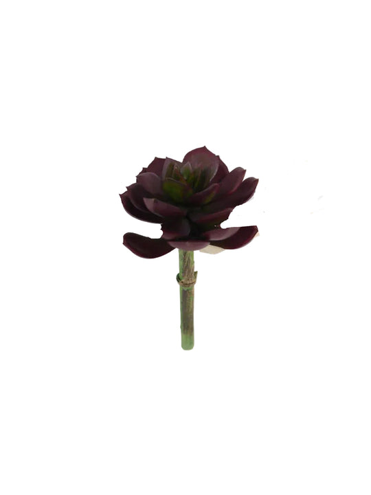 5" Succulent Pick (Green/Purple)