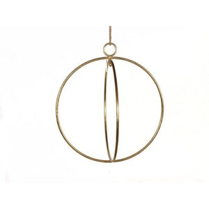 20" Metal Hanging Hoop Gold