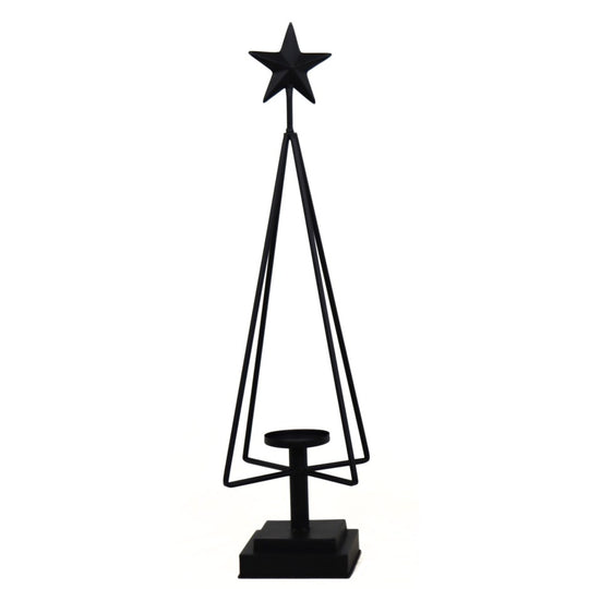 22" 3D Tree Planter w/Star - Black