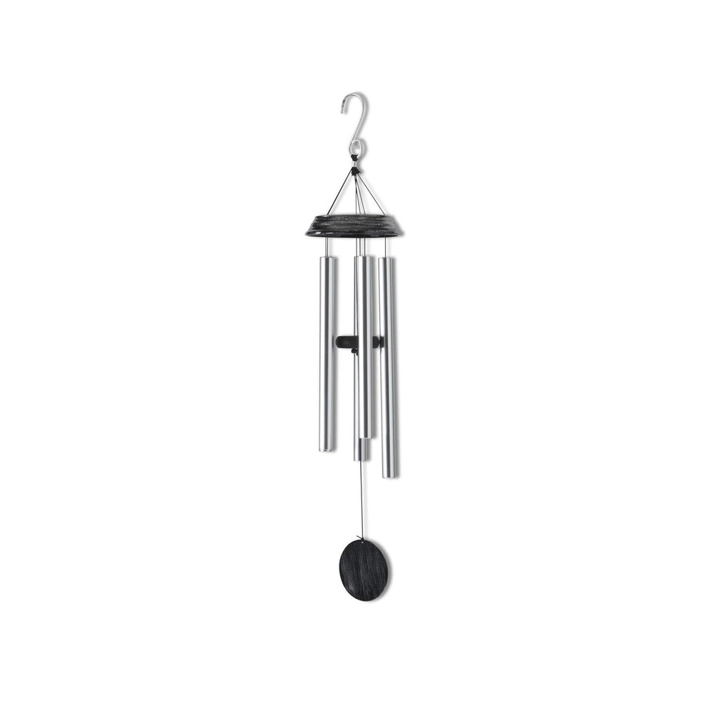 32"  Black & Silver Metal Wind Chime