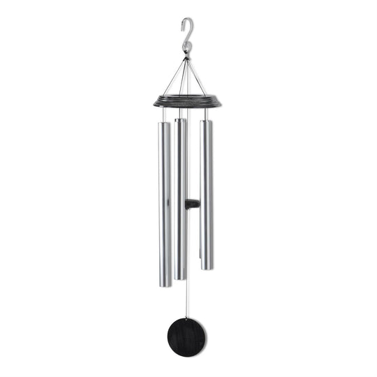 40"  Black & Silver Metal Wind Chime