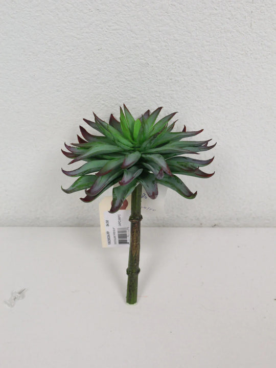 6.5" Succulent Pick (Green/Purple) - Florals and Foliage