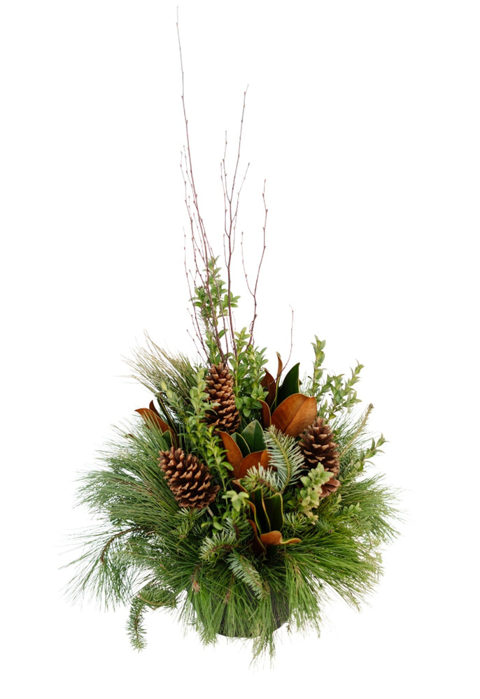10" Round Natural Premium Winter Planter - Windsor Symphony Orchestra
