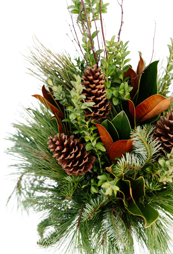 10" Round Natural Premium Winter Planter - Canadian Mental Health Association