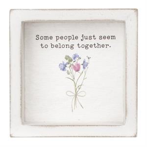 Whimsical Flowers - Belong Together 4x4 Shadow Box