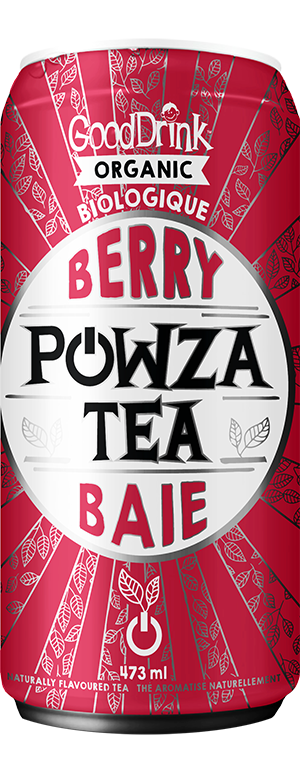GoodDrink Powza: Organic High Caffeine Tea: Berry