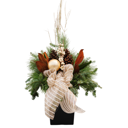 10" Square Premium Winter Planter