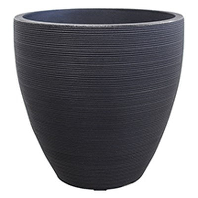 15.75 X 15.25 Ellipse Linea Planter - Charcoal