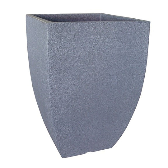 14.5 X 21.25 Linea Square Planter - Charcoal