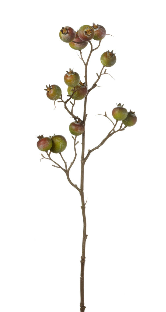 22.5"  Green / Burgundy Crabapples Pick