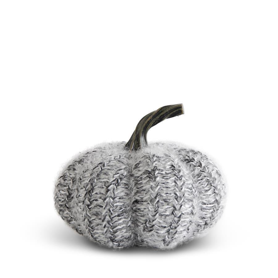 
            
                Load image into Gallery viewer, 7 Inch Gray Tuffed Fabric Pumpkin
            
        