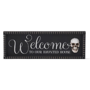 23.5" Welcome Halloween Sign