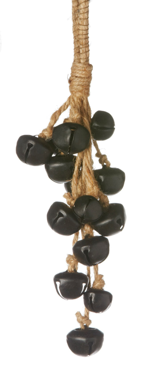 12" Small Bells Ornament - Black