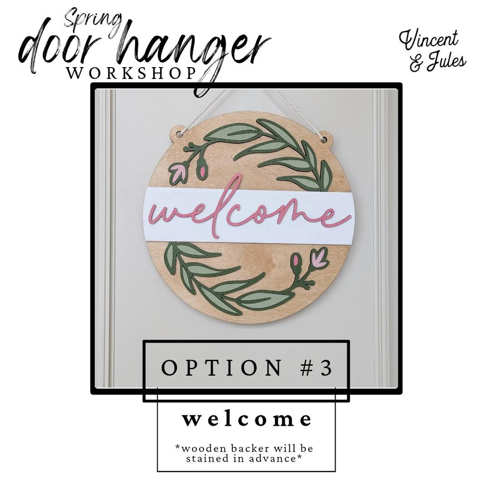 Vincent & Jules | Floral Door Hanger Workshop (Saturday, Mar., 15th @ 2 PM)