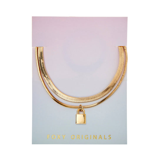 Lock Bracelet: Gold