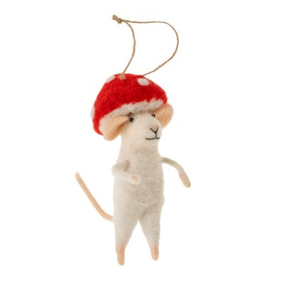 
            
                Load image into Gallery viewer, 5&amp;quot; Mushroom Mouse Ornament
            
        
