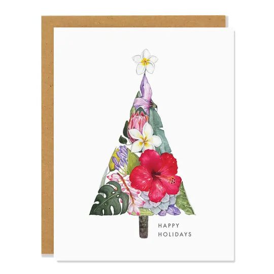 Sarah Voyer Paper Greeting Card:  Tropical Holiday
