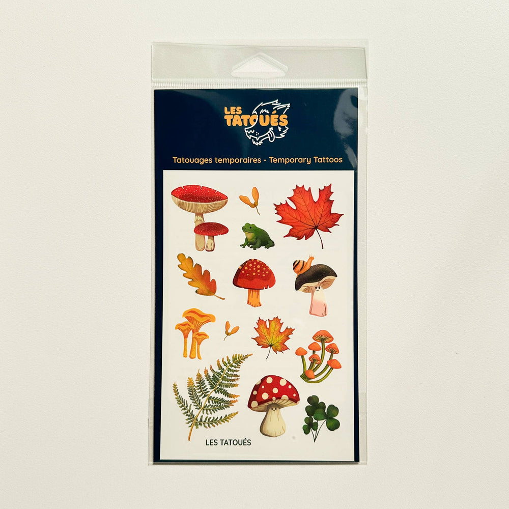 The Mushrooms temporary tattoo