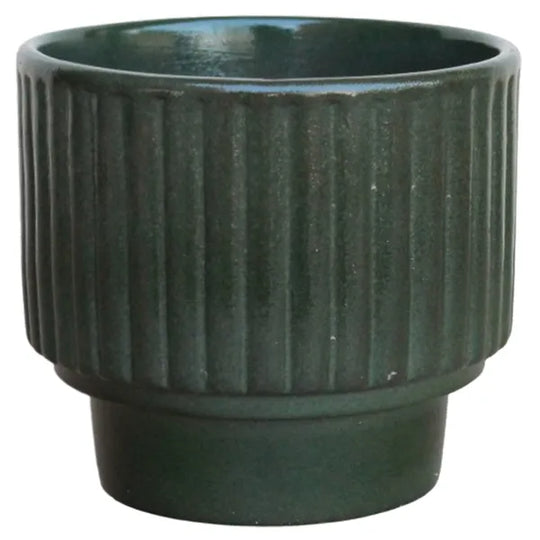 4.75" Hendrix Pedestal Pot (Deep Green)