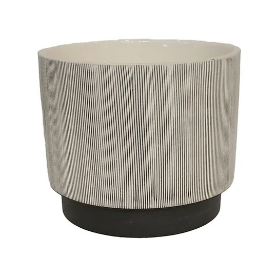 10.5"" Pandora Pot (Charcoal/White)