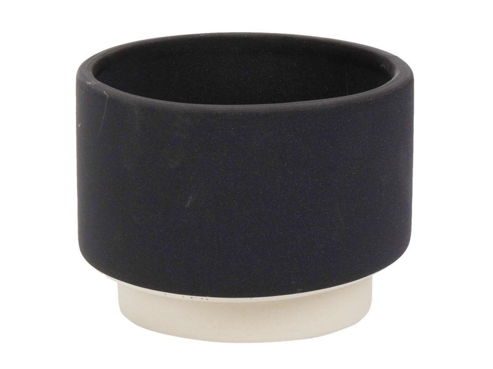 4.25" 2 Tone Matte Ceramic Pot