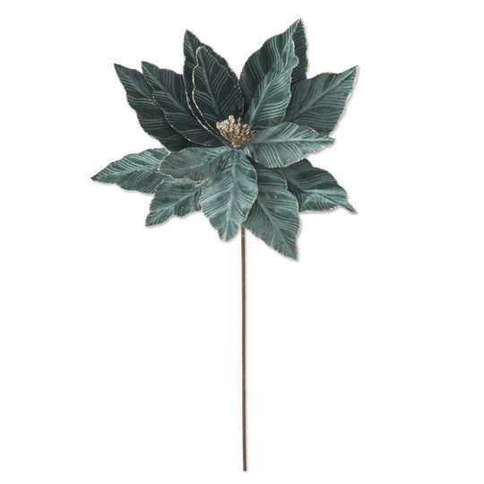 22" Dusty Green Poinsettia Stem