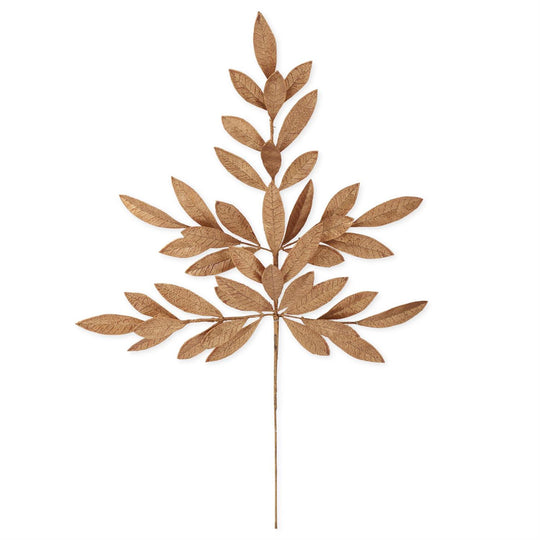 26"  Gold Magnolia Leaf Stem