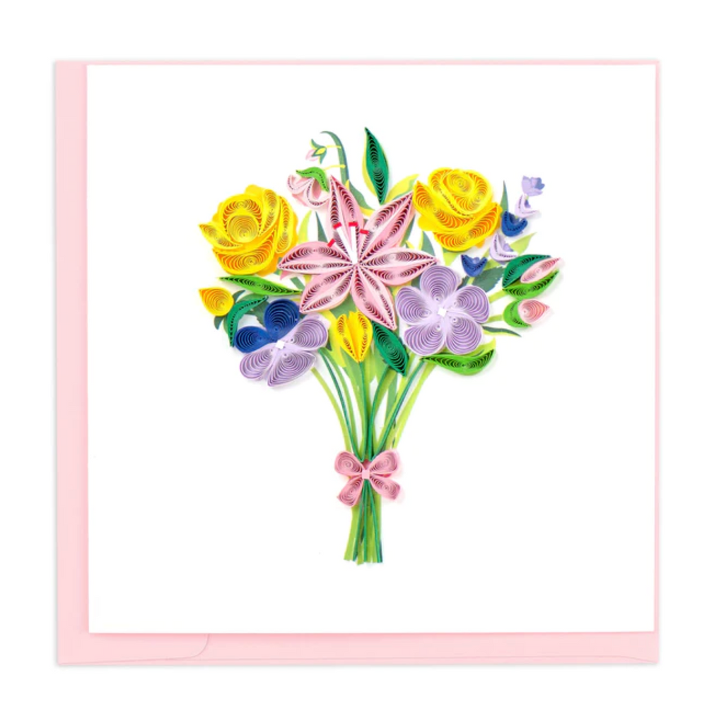Quilling Card: Spring Bouquet