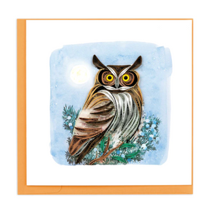 Quilling Card: Great Horned Owl