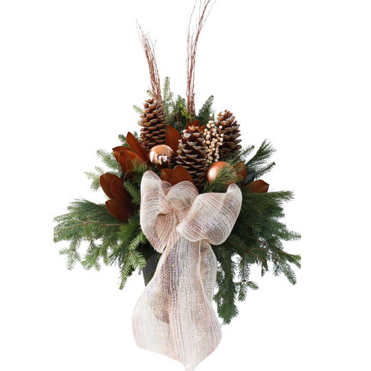 14" Round Premium Winter Planter