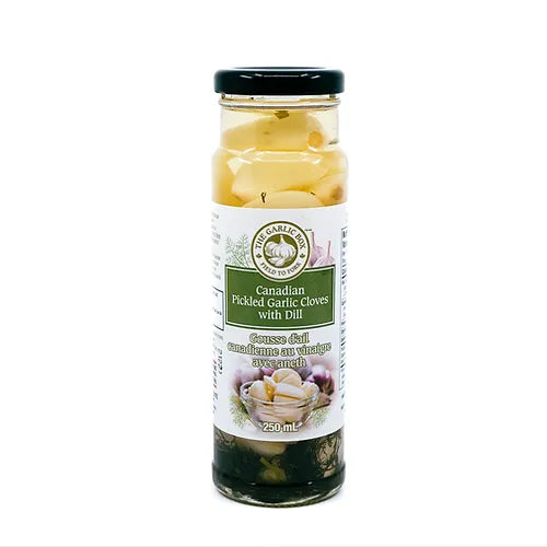 Pickled Garlic Cloves with Dill