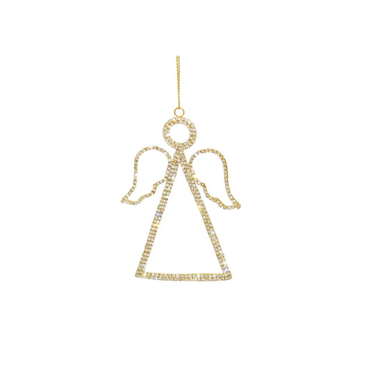 Angel Gem Ornament Metallic  (3 X 4.5 X 1)