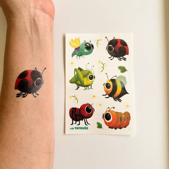 Temporary tattoos - The friendly insects