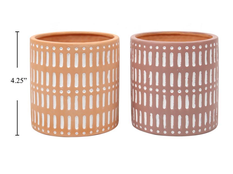4.25" Naya Ceramic Planter (2 Asst)