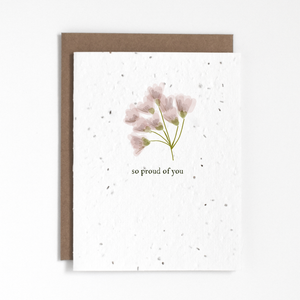 Plantable Greeting Card - So Proud Of You