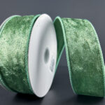 1.5" x 10Y Sage Green Lush Velvet Ribbon